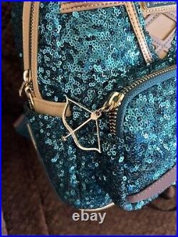 Loungefly Exclusive Disney Princess Merida Brave Sequin Mini Backpack EUC