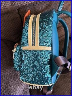 Loungefly Exclusive Disney Princess Merida Brave Sequin Mini Backpack EUC