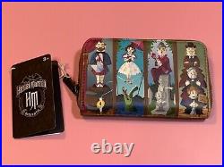 Loungefly Haunted Mansion Stretching Room Backpack and Wallet Set NWT Glows