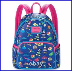 Loungefly Mickey Mouse and Friends Disneyland Backpack 2024 New With Tags