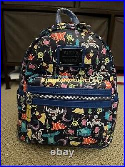 Loungefly Mini Backpack Monsters Inc Pixar Disney AOP