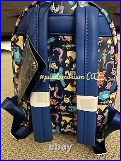 Loungefly Mini Backpack Monsters Inc Pixar Disney AOP