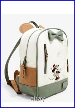 Loungefly Minnie Mouse Giraffe Mini Backpack Safari Bag Disney Jungle NWT Rare