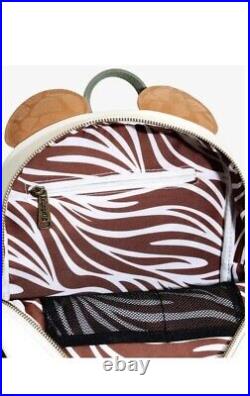 Loungefly Minnie Mouse Giraffe Mini Backpack Safari Bag Disney Jungle NWT Rare