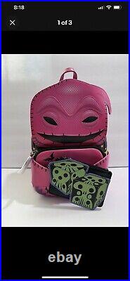 Loungefly Oogie Boogie Neon Cosplay Backpack & Coin Bag Set NBC NYCC Exclusive