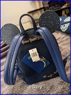 Loungefly Peter Pan Main Attraction Mickey Mouse Mini Backpack Disney World 50