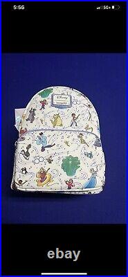 NEW Disney Loungefly 100 Years Special Moments Allover Print Backpack Unopened