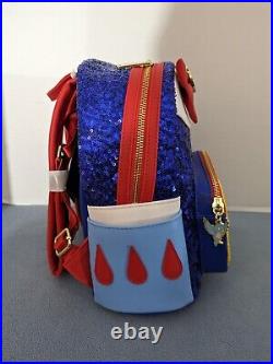 NEW Disney Loungefly Snow White Princess Sequin Series Mini Backpack