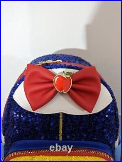 NEW Disney Loungefly Snow White Princess Sequin Series Mini Backpack