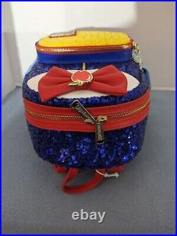 NEW Disney Loungefly Snow White Princess Sequin Series Mini Backpack