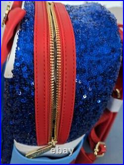 NEW Disney Loungefly Snow White Princess Sequin Series Mini Backpack