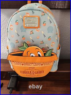 NEW Disney Orange Bird Loungefly Mini Backpack Epcot Flower & Garden Festival