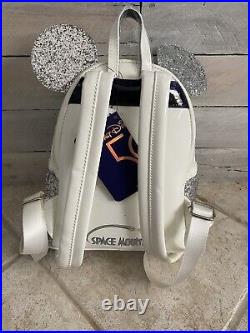 NEW Disney Space Mountain Loungefly Mini Backpack, Ears, Pin. All Three! NWT