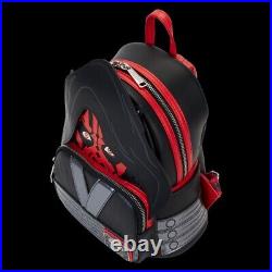 NEW LOUNGEFLY Star Wars Phantom Menace Darth Maul Mini Backpack, Wallet& CHARM