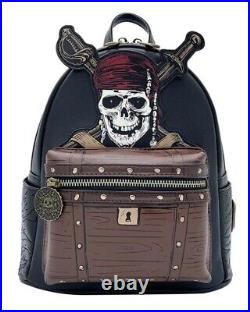 NEW Loungefly Backpack Pirates Of The Caribbean Cosplay School Bag Gift Boy Girl