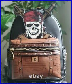 NEW Loungefly Backpack Pirates Of The Caribbean Cosplay School Bag Gift Boy Girl