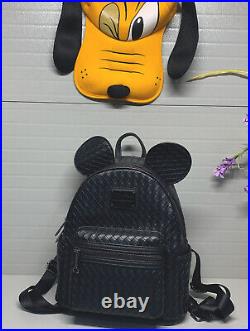 NWOT-Exclusive Collectible Disney Loungefly Black Woven Small BackpackAdorable