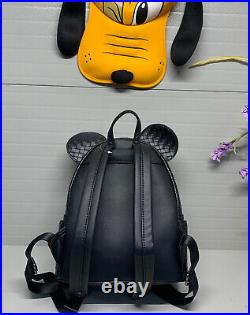 NWOT-Exclusive Collectible Disney Loungefly Black Woven Small BackpackAdorable