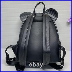 NWOT-Exclusive Collectible Disney Loungefly Black Woven Small BackpackAdorable