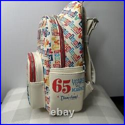 NWT Disney Loungefly 65thAnniversary Disneyland Happiest Place on Earth Backpack