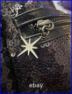 NWT Disney Loungefly X LASR Celestial Dreams Black Iridescent Sequin Backpack