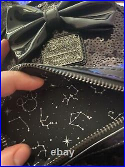 NWT Disney Loungefly X LASR Celestial Dreams Black Iridescent Sequin Backpack