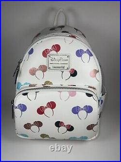 NWT Disney Parks Loungefly Minnie Mouse Ears Holder Mini Backpack