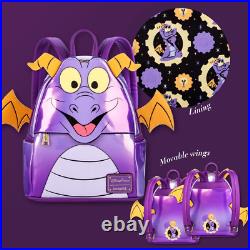 NWT! Disney Parks X Loungefly EPCOT Purple FIGMENT Mini Backpack