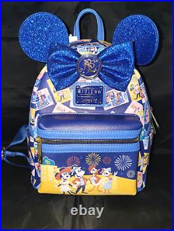 NWT Disney Riviera Resort Mickey Minnie Loungefly Mini Backpack Disney Parks