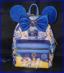 NWT Disney Riviera Resort Mickey Minnie Loungefly Mini Backpack Disney Parks