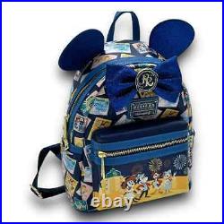 NWT Disney Riviera Resort Mickey Minnie Loungefly Mini Backpack Disney Parks