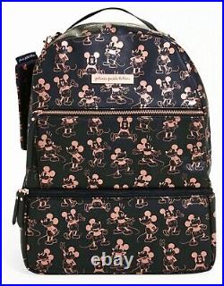 NWT In Plastic Disney X PetuniaPickleBottom MickeyMouse RoseGold/Black Backpack