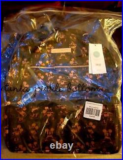 NWT In Plastic Disney X PetuniaPickleBottom MickeyMouse RoseGold/Black Backpack