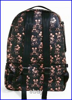 NWT In Plastic Disney X PetuniaPickleBottom MickeyMouse RoseGold/Black Backpack