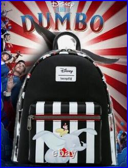 NWT Loungefly Disney Dumbo? Circus Icons Mini Backpack, wallet and CHARM