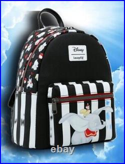 NWT Loungefly Disney Dumbo? Circus Icons Mini Backpack, wallet and CHARM