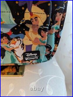 NWT! Loungefly Disney Full Size Backpack Jasmine, Aladdin, Rajah & Genie RARE