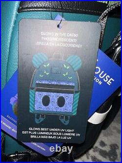 NWT Loungefly Disney Haunted Mansion Glow-in-the-Dark Backpack