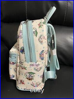 NWT Loungefly Disney Princess Companion Floral Mini Backpack Sidekick