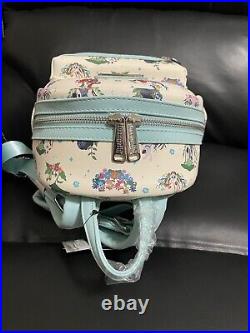 NWT Loungefly Disney Princess Companion Floral Mini Backpack Sidekick