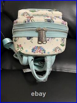 NWT Loungefly Disney Princess Companion Floral Mini Backpack Sidekick