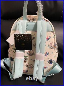 NWT Loungefly Disney Princess Companion Floral Mini Backpack Sidekick