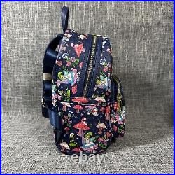 NWT Loungefly Exclusive Disney Alice in Wonderland Floral Mini Backpack Set