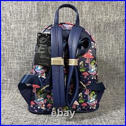 NWT Loungefly Exclusive Disney Alice in Wonderland Floral Mini Backpack Set