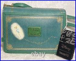 NWT Loungefly Peter Pan Classic Book Crossbody Backpack with Wallet Disney