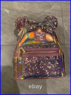 NWT Walt Disney World 50th Anniversary EARidescent Loungefly Mini Backpack