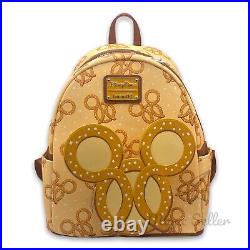 New 2022 Disney Parks Mickey Pretzel Backpack by Loungefly NWT