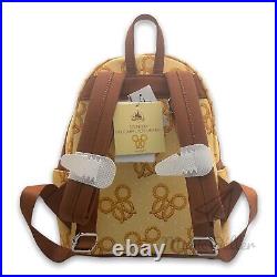 New 2022 Disney Parks Mickey Pretzel Backpack by Loungefly NWT