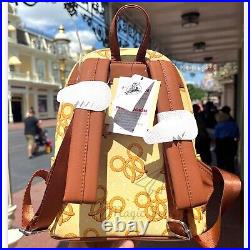 New 2022 Disney Parks Mickey Pretzel Backpack by Loungefly NWT