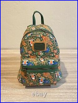 New Disney Loungefly Backpack Enchanted Tiki Room +Map 2023 Disneyland